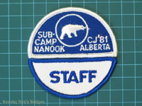 Click to enlarge CJ'81 Sub-Camp Nanook Staff Set